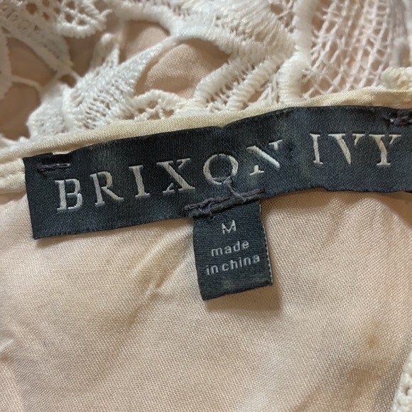 Brixon Ivy Cream Colored Lace Dress Size M - Picture 7 of 7